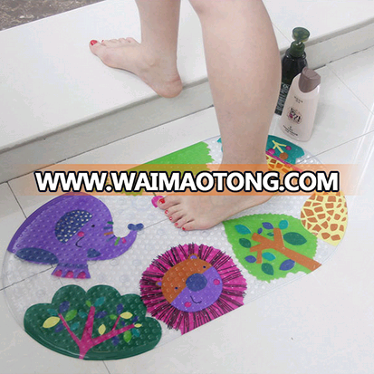 2019 wholesale pvc non slip kids bath foot mat bathroom